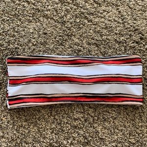 LemonFish Striped Bandeau Bikini Top